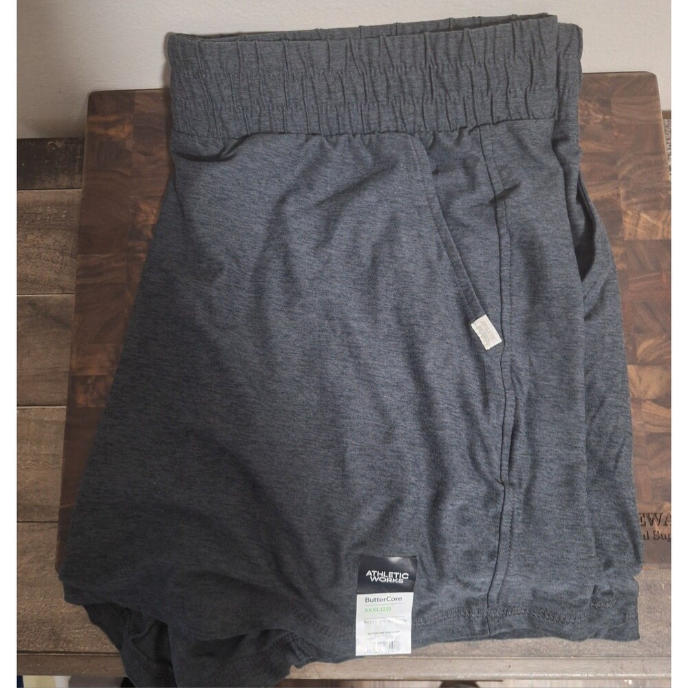 Athletic Works ButterCore Moisture Wick Shorts Black Women's XXL - Picture 5 of 5